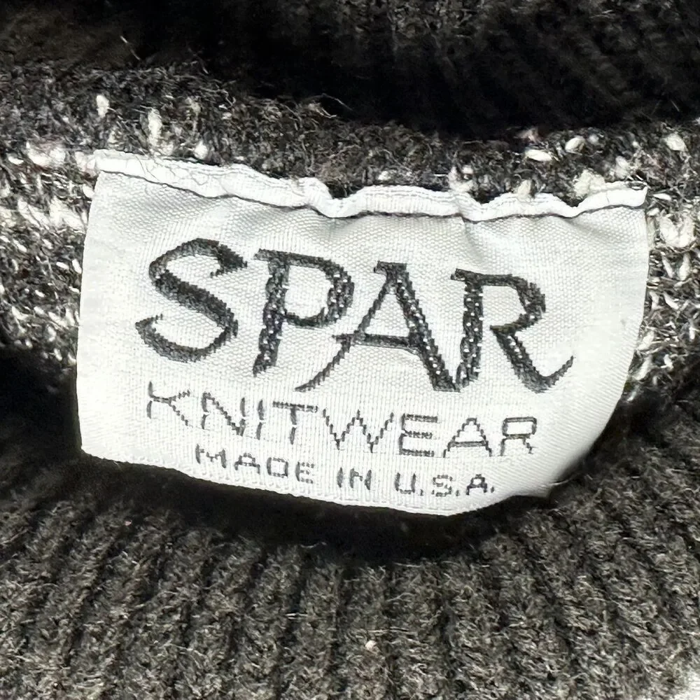 VTG Spar Sweater Mens M Grandpa Turtleneck Knitwear Preppy Academia Made in USA